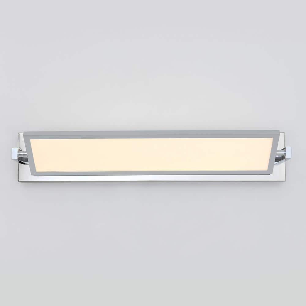 Artika Reflection 27 in. 1-Light Chrome Modern Integrated LED Vanity Light Bar
