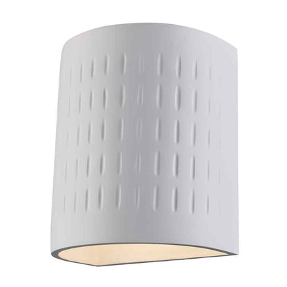 Bel Air Lighting 1-Light CFL White Wall Sconce with Paintable Ceramic Shade