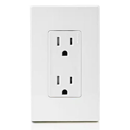 *10 PK* Leviton Decora 15 A 125V Tamper Resistant Duplex Outlet/Receptacle White