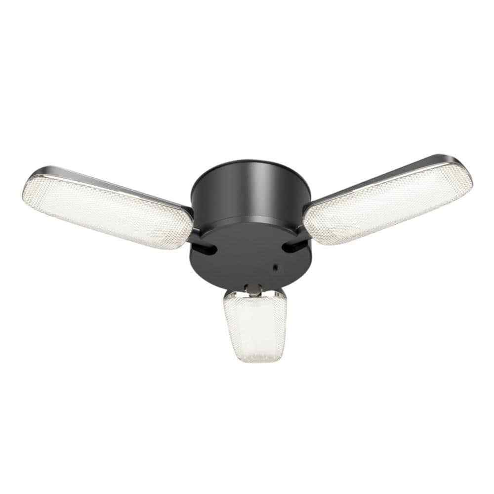 Commercial Electric 8000 Lumen Black LED Utility Garage Shop Light w/ Remote