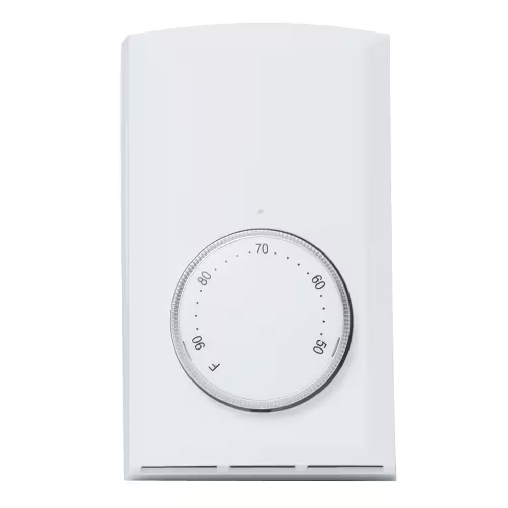 Cadet T521-W 08300 Wall Mount Single Pole Mechanical Thermostat, White, 22 Amp