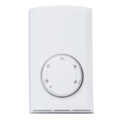 Cadet T521-W 08300 Wall Mount Single Pole Mechanical Thermostat, White, 22 Amp