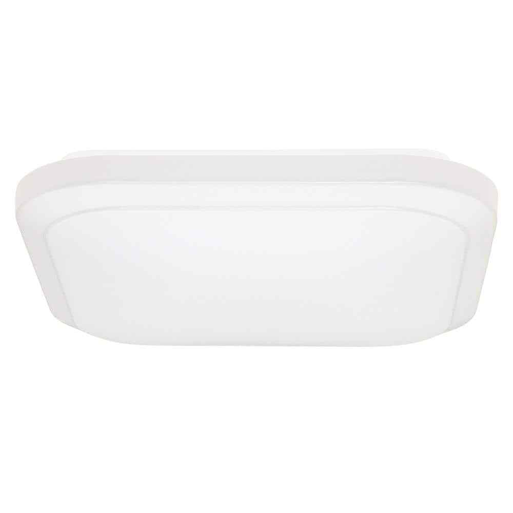 Commercial Electric 12"  Low Profile LED Flush Mount Square Closet Light Fixture