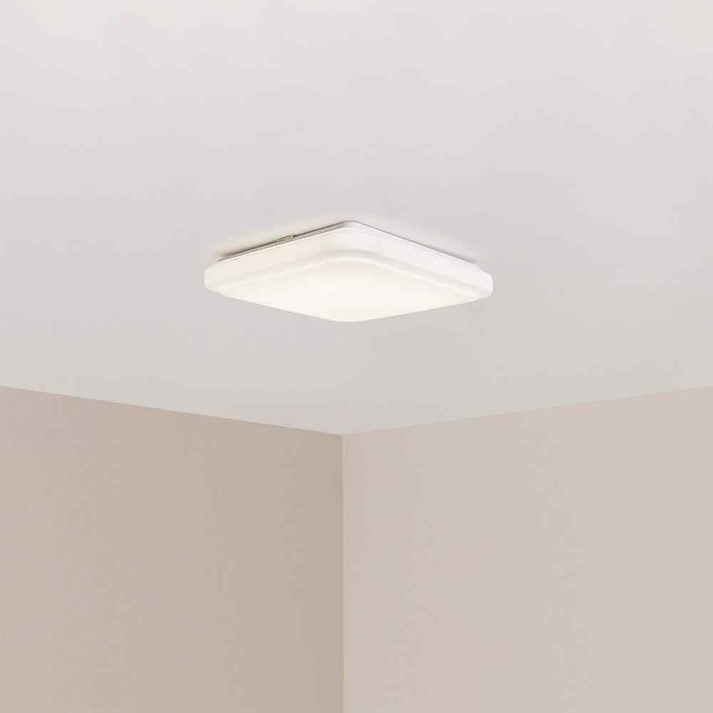 Commercial Electric 12"  Low Profile LED Flush Mount Square Closet Light Fixture