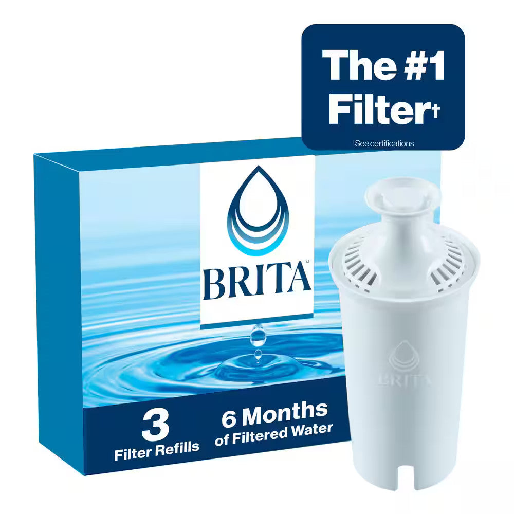 Brita Standard Water Pitcher Replacement Water Filters BPA Free 3-Pack