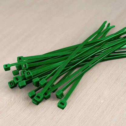 8 in Standard 50 lb. Tensile Strength UL 21S Rated Cable Zip Ties 100-Pack Green