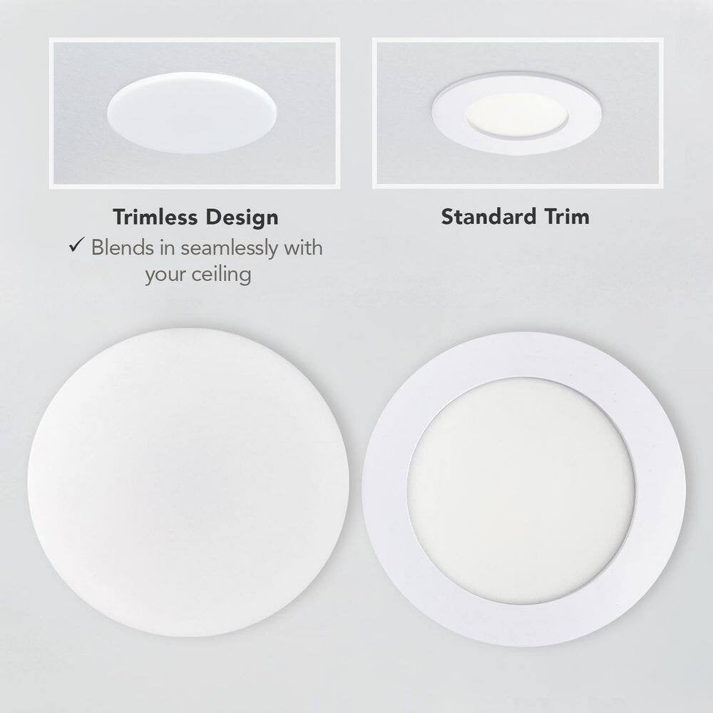 Commercial Electric 10" LED InfinitiEdge Canless Recessed Light Adjustable CCT