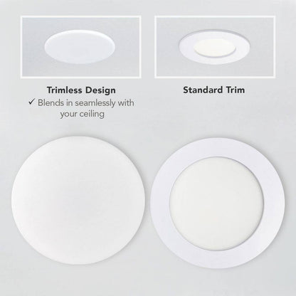 Commercial Electric 10" LED InfinitiEdge Canless Recessed Light Adjustable CCT