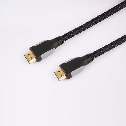 Commercial Electric 6 ft. Deluxe HDMI Cable Gold Plated HD0856, Braided Black