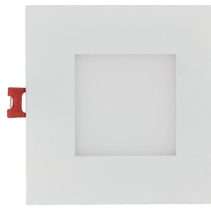 Commercial Electric Ultra Slim Integrated LED 4" Square Adj CCT Recessed Light 