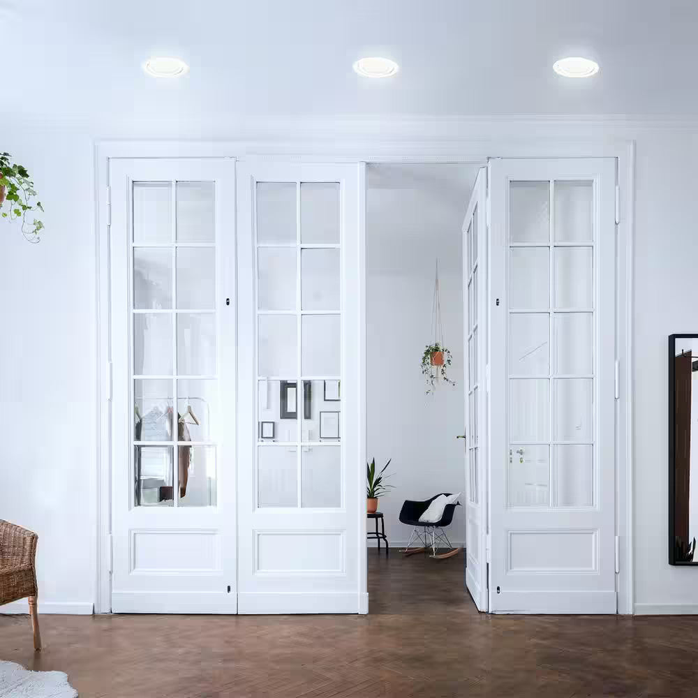 Commercial Electric 6 in Color Changing Directional Light Recessed Kit, White