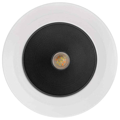 CE 6 in. Deep Baffle Adjustable CCT LED Recessed Light Trim Wet Rated Dimmable