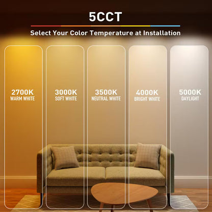 Commercial Electric Premium 4" LED Baffle Canless Recessed Adjust CCT and Lumen