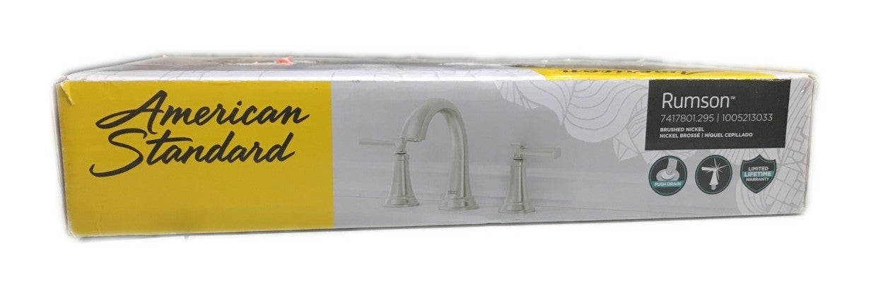 American Standard Rumson 8" Widespread 2-Handle Bathroom Faucet Brushed Nickel