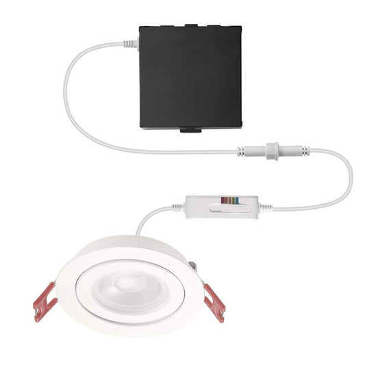 Commercial Electric 3 in. Selectable CCT  Ultra-Spot Canless Recessed LED Kit