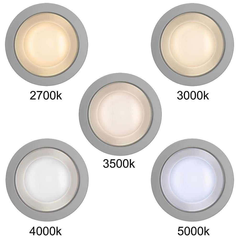 Commercial Electric 4 in. Adjustable LED Recessed Light Trim w/ 4 Trim Colors