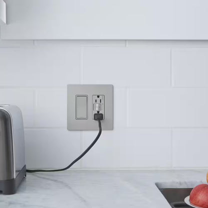 4-PACK Legrand radiant 15A 125V TamperResist GFCI Decorator Duplex Outlet NICKEL