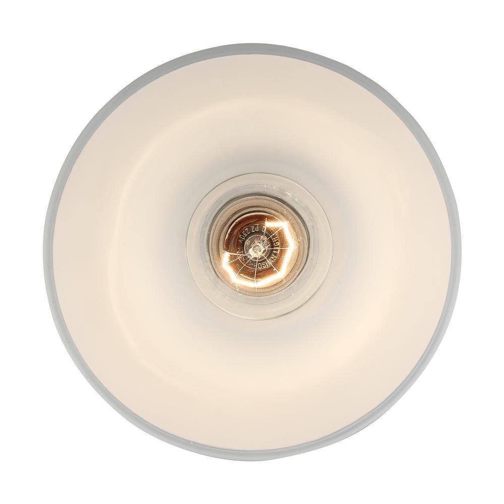 Bel Air Lighting Fifer Brushed Nickel Mini Pendant Light w/ Frosted Glass