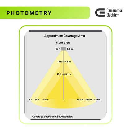 Commercial Electric 950W Equivalent LED Bronze Flood Light Dusk-to-Dawn