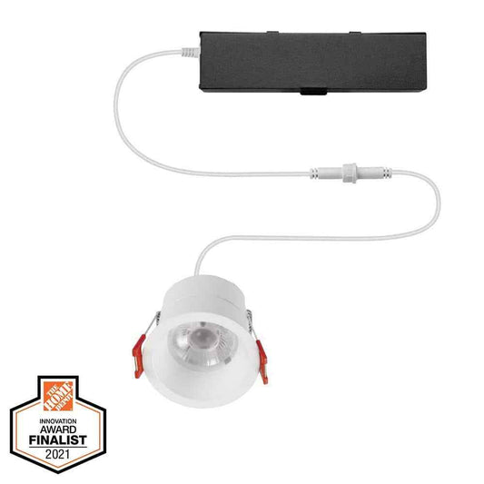 Commercial Electric Trimless LED 4 in Round Canless Recessed Light - Soft White