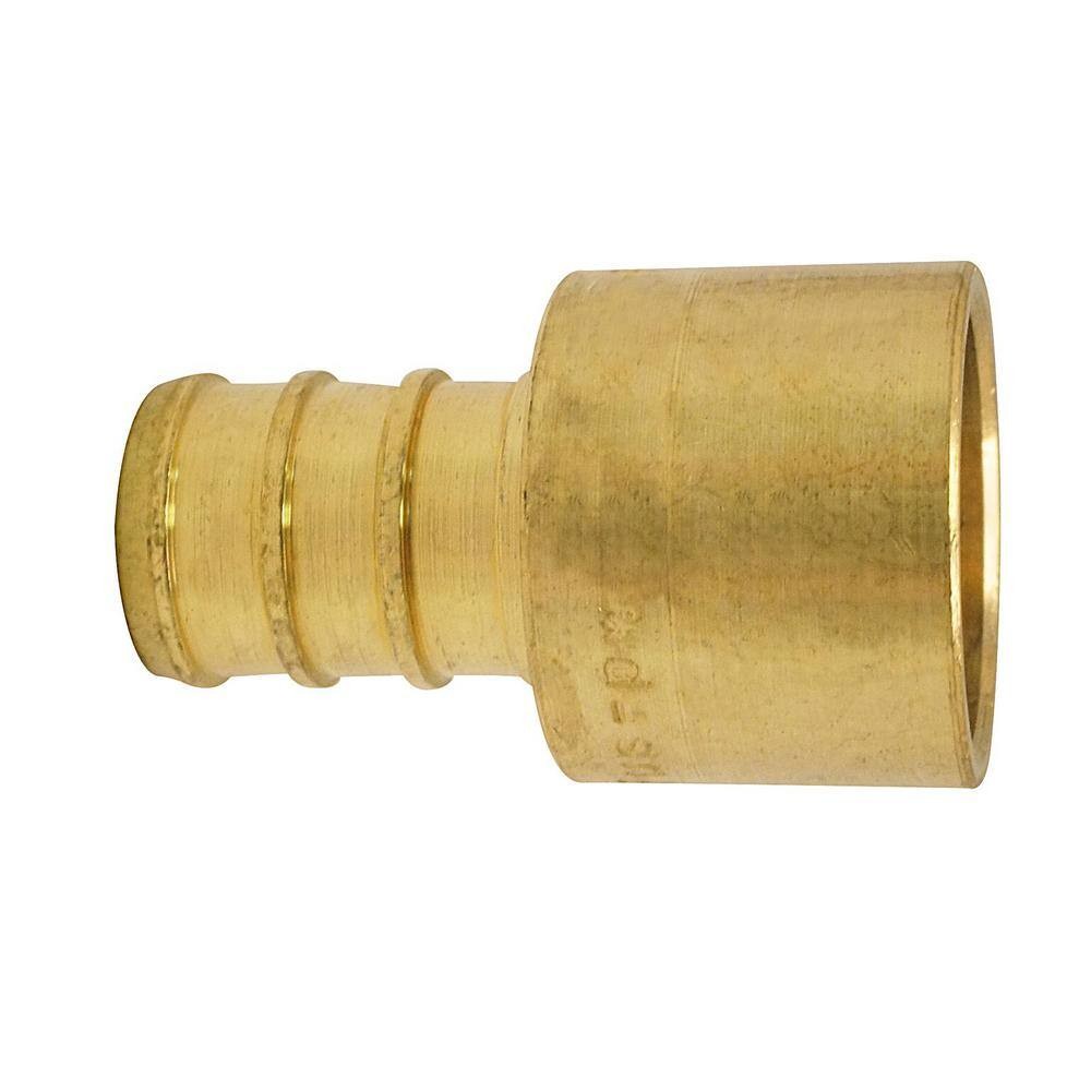 Apollo 1/2 in. Brass PEX-B Barb x 1/2 in. Female Copper Sweat Adapter 10-Pack