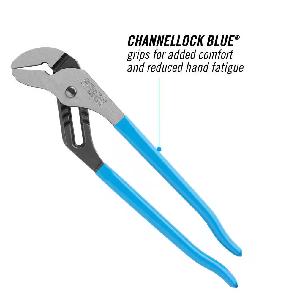 Channellock 12 in. Smooth Jaw Tongue and Groove Plier 445