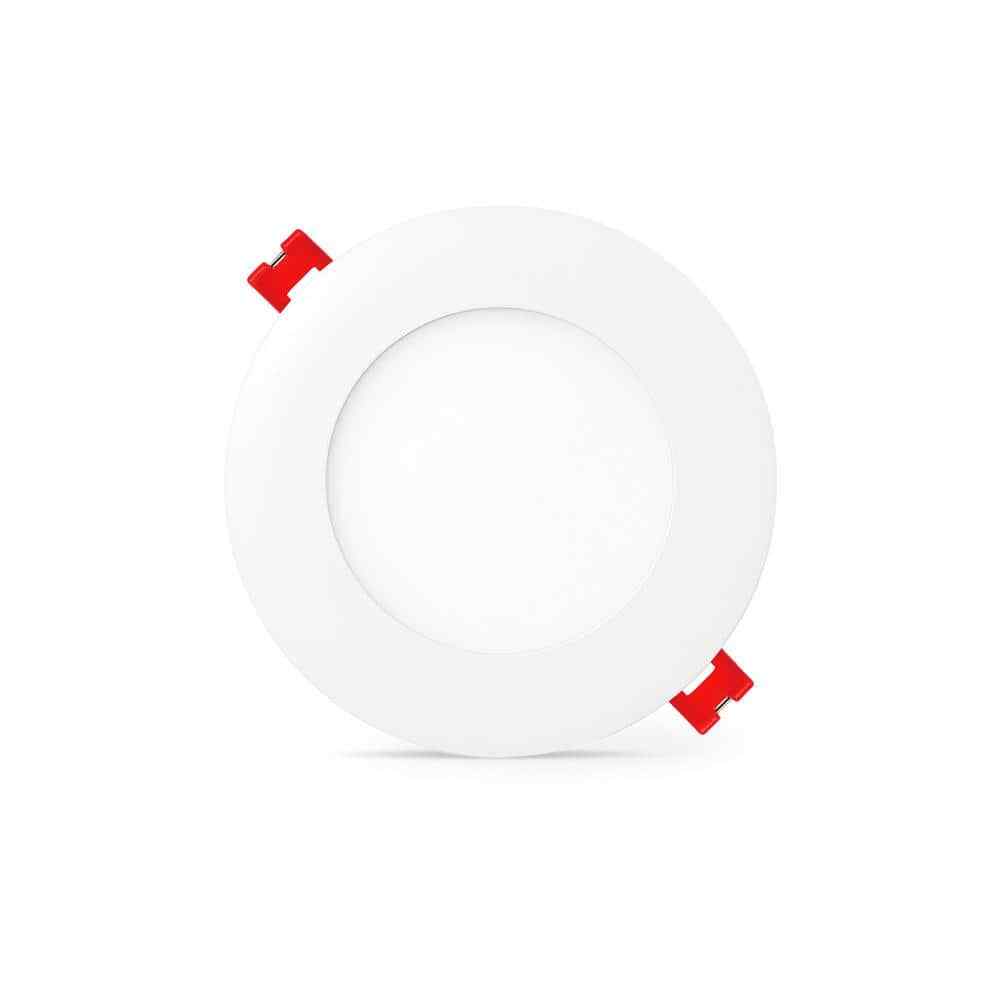 Commercial Electric Hubspace LED 4" Round Smart RBG Canless Recessed Light 