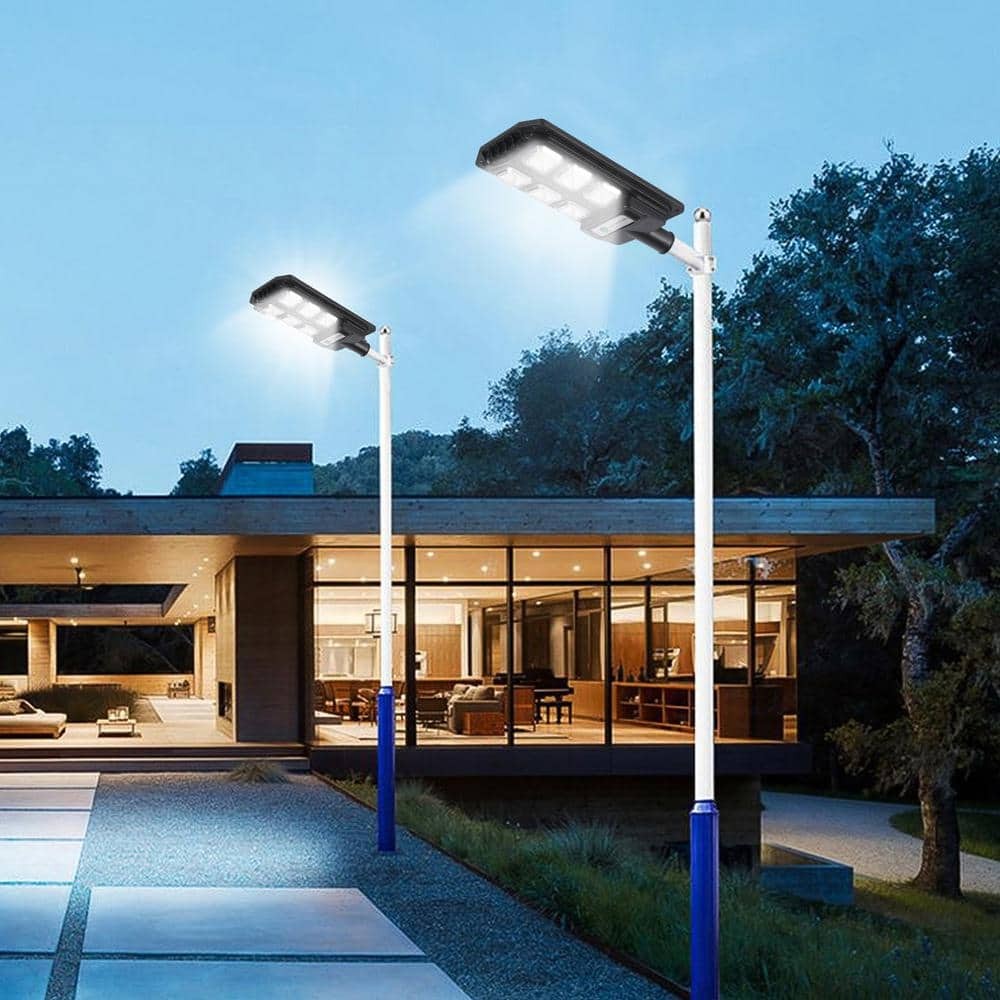 50 Watt Equivalent Integrated LED 120 Degree Solar Black Motion Activated Light