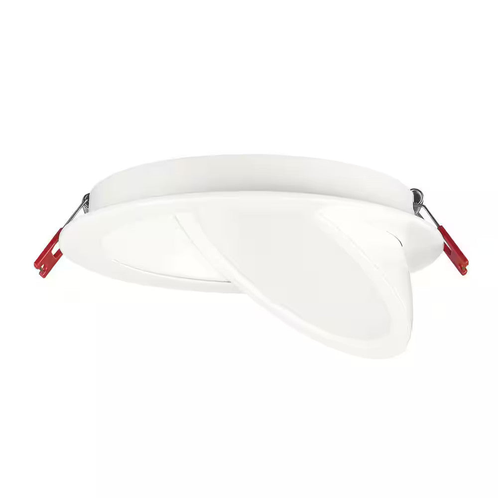 Commercial Electric 6 in Color Changing Directional Light Recessed Kit, White