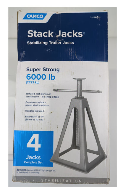 Camco 3-Ton Stack Jacks 4-Pack