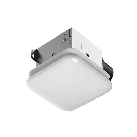 Commercial Electric 50 CFM Ceiling Mount Room Size Install Exhaust Fan CCT LED