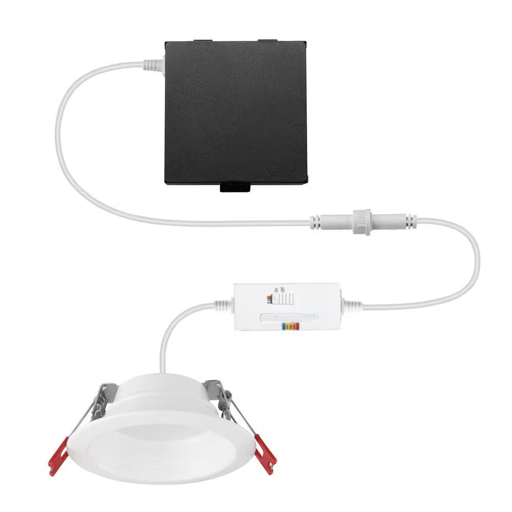 Commercial Electric LED DuoBright Deep Baffle Canless Recessed Light 4" 92223