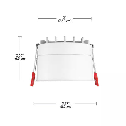 Commercial Electric LED Trimless Canless Recessed Light Adjustable CCT 3"