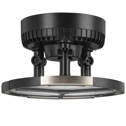 Commercial Electric Flush Mount Ceiling Light 10" LED Output 4000 Lumens Black