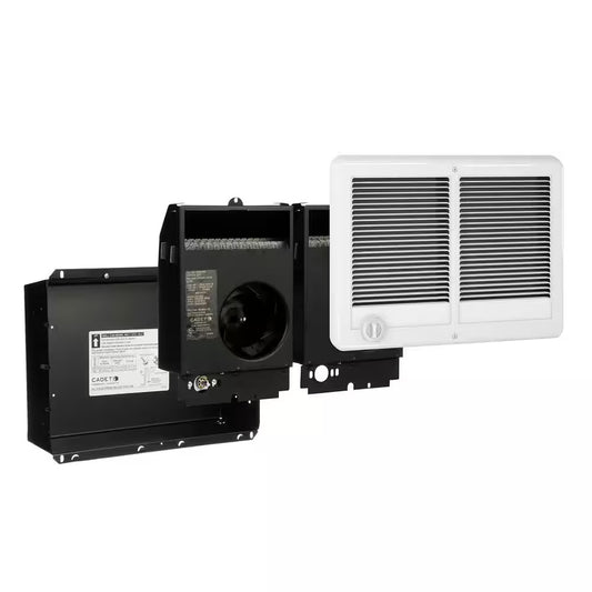 Cadet Com-Pak Twin 4,000-Watt 240-Volt Fan-Forced In-Wall Electric Heater White