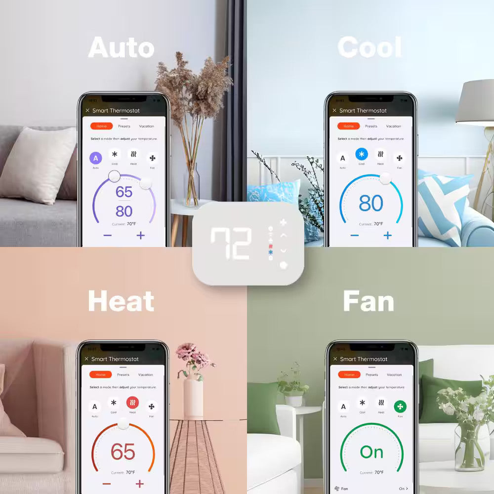 Commercial Electric Wi-Fi Bluetooth Alexa Enabled Smart Programmable Thermostat