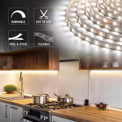 Armacost RibbonFlex Pro 16 ft. 5 m 12-Volt White LED Tape Light 120 LED/m 2700K