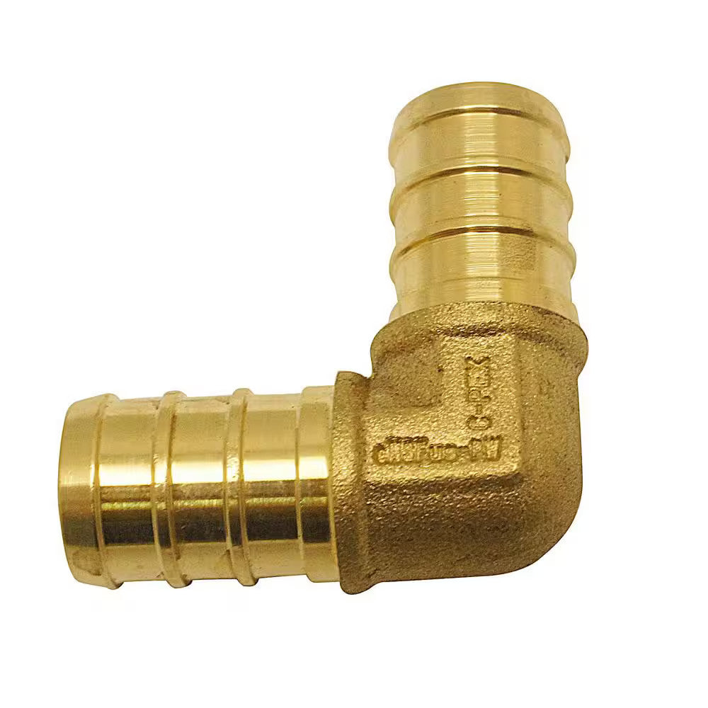 Apollo 1/2 in. Brass PEX-B Barb 90 Elbow 10-Pack