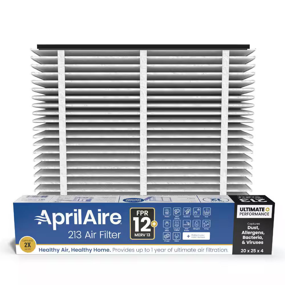 AprilAire 213 20" x 25" x 4" MERV 13 FPR 12 Pleated Filter Genuine 1-Pack