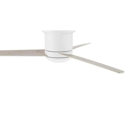Cole 52 in. Hugger Indoor/Outdoor White Ceiling Fan w/ LED Light and Remote