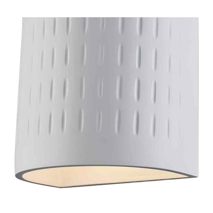 Bel Air Lighting 1-Light CFL White Wall Sconce with Paintable Ceramic Shade