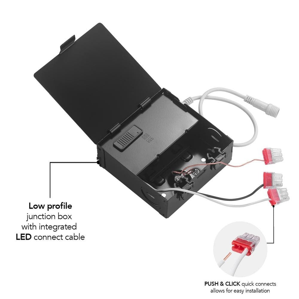 Commercial Electric 4 in. LED Integrated Baffle Recessed Light Kit - Elite