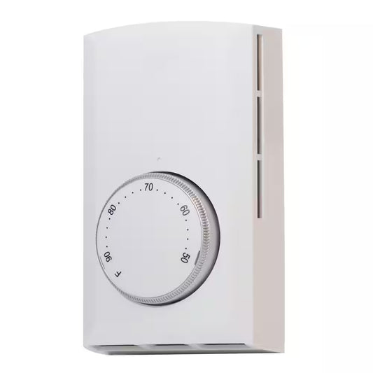 Cadet T521-W 08300 Wall Mount Single Pole Mechanical Thermostat, White, 22 Amp
