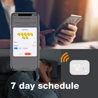 Commercial Electric Wi-Fi Enabled Smart Programmable Thermostat Hubspace