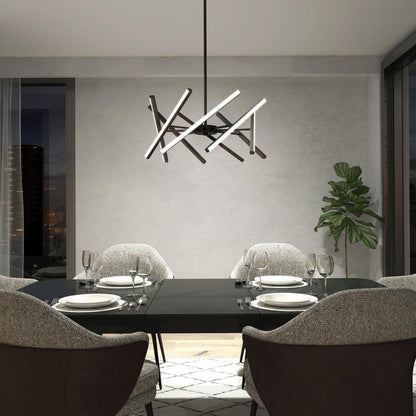 Artika Malibu 30W 1 Light Black Modern 3 CCT Integrated Pendant Light NEW
