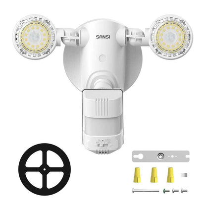 3000 Lumens 5000K White Motion Sensing Dusk to Dawn Integrated LED Flood Light