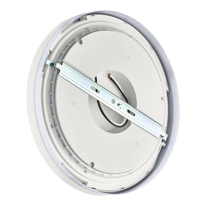 Commercial Electric Smart Flush Mount 13in Matte White 1006486536