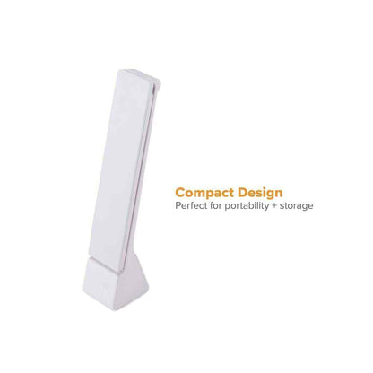 Bostich 11 in. White Battery Powered LED Desk Lamp with Rechargeable Battery