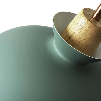 1-Light Green Bowl Pendant Scandinavian Hanging Pendant Ceiling Light Fixture