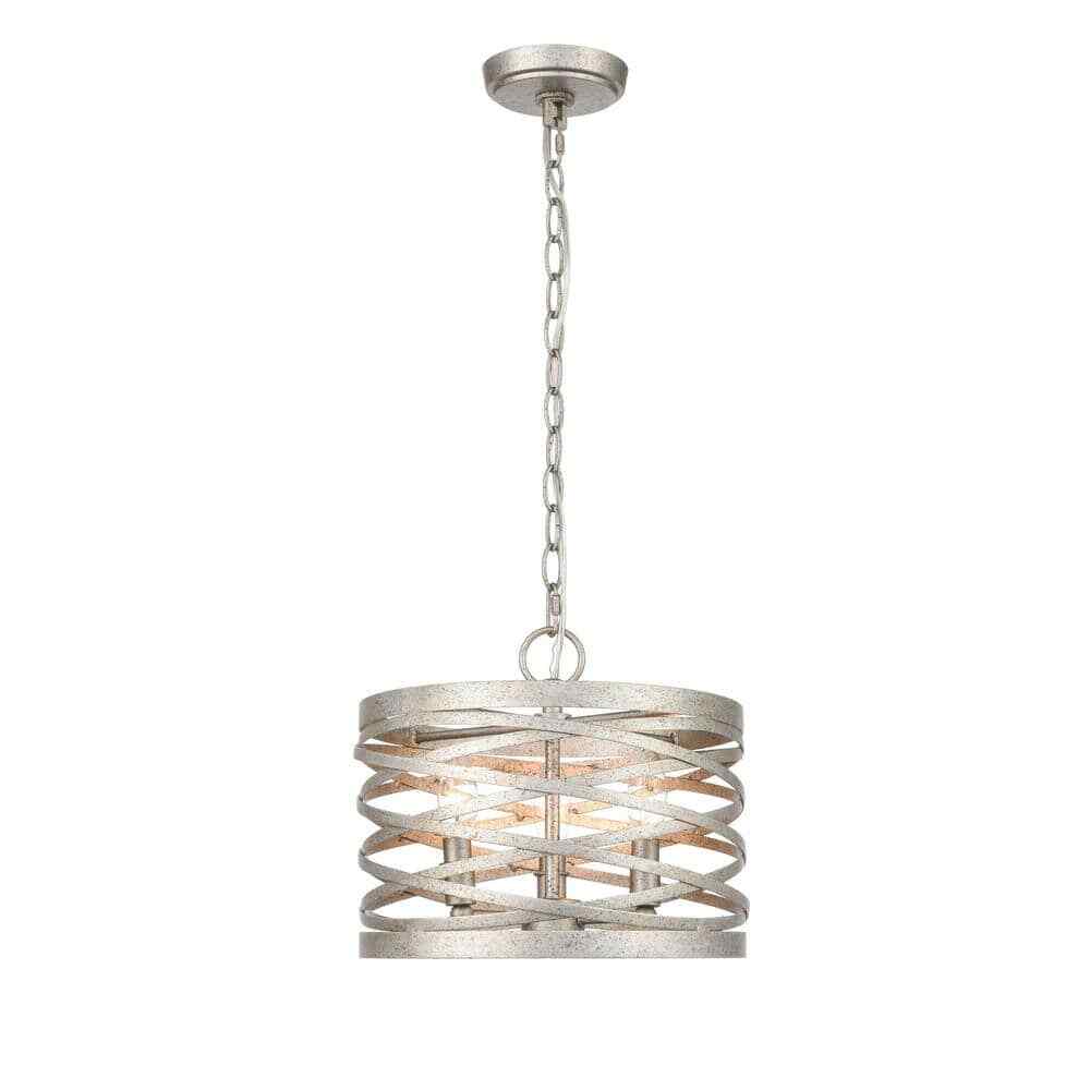 929 LIGHTING 9 in. 2-Light Antique Nickel Pendant 170022-AN